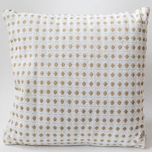 Load image into Gallery viewer, Cream Cushion Cover with Small Beige Diamond Shapes
