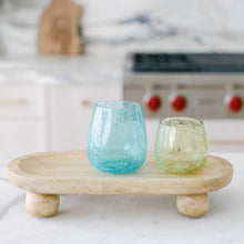 Load image into Gallery viewer, Blue and Green Tea-light Candle Holders - Set of Two
