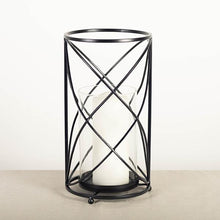 Load image into Gallery viewer, Black Metal Table Top Candle Holder, Large
