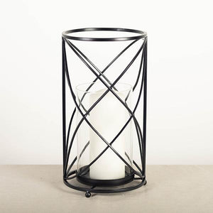 Black Metal Table Top Candle Holder, Large