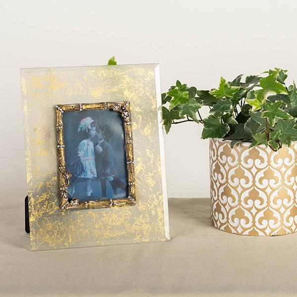 Gold Glass Photo Frame